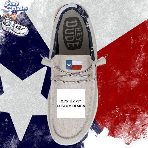 Texas Flag Custom Hey Dudes