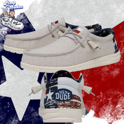 Texas Flag Custom Hey Dudes